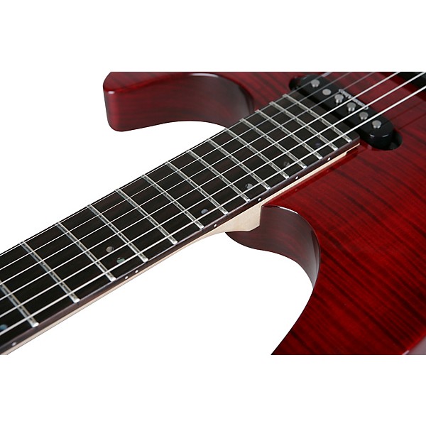 Open Box Laguna LE422 Electric Guitar Transparent Black