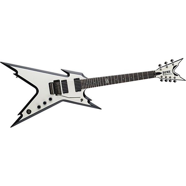 Dean Razorback 7 255 7-String Electric Guitar Metallic White/Black