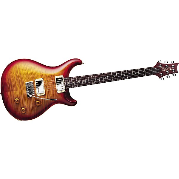 PRS Custom 22 Electric Guitar With Flame Maple 10 Top, Wide Thin Neck And Tremolo Royal Blue Nickel Hardware