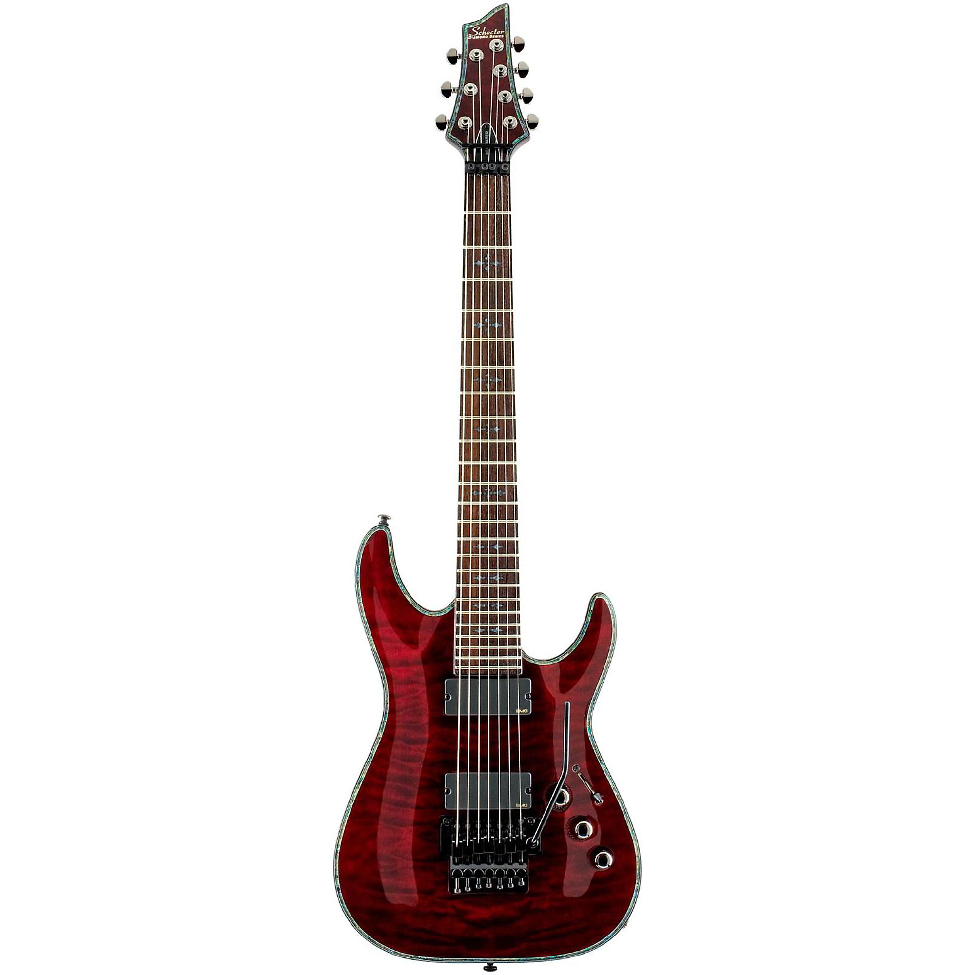 Schecter Guitar Research Hellraiser C-7 FR 7-String Electric Guitar Black  Cherry