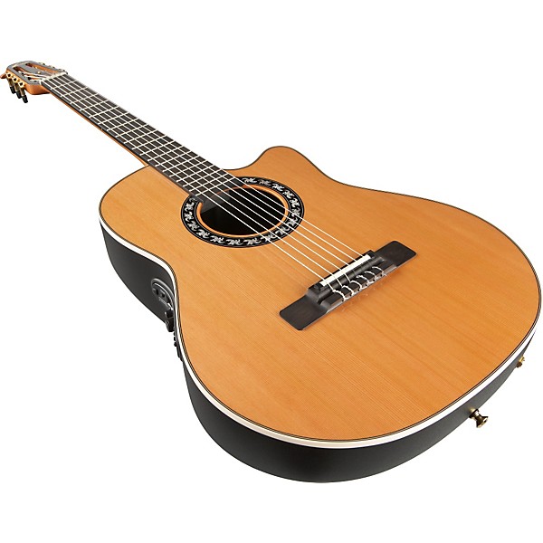 激安通販 2073LX Ovation Box Open Classic String Nylon Contour ギター