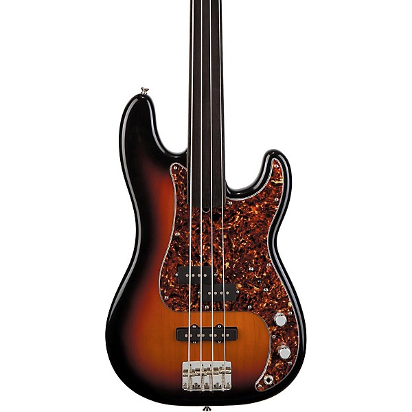 Open Box Fender Tony Franklin Fretless Precision Bass Level 2 3-Color Sunburst 194744858062