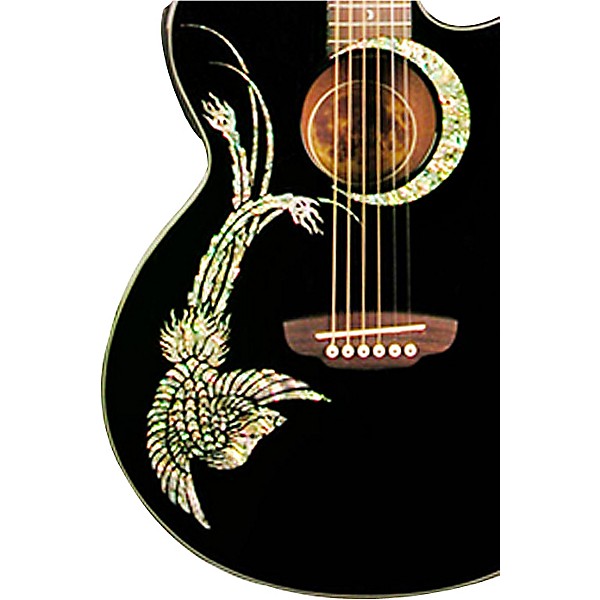 Open Box Luna Fauna Phoenix Folk Style Cutaway Acoustic-Electric Guitar Level 2  197881131708