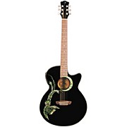Luna Fauna Phoenix Folk Style Cutaway Acoustic-Electric Guitar for sale