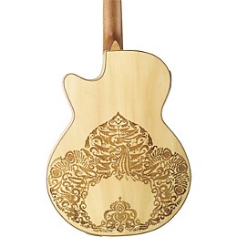 Luna Henna Paradise S Folk Style Cutaway Acoustic-Electric Guitar