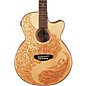 Luna Henna Paradise S Folk Style Cutaway Acoustic-Electric Guitar