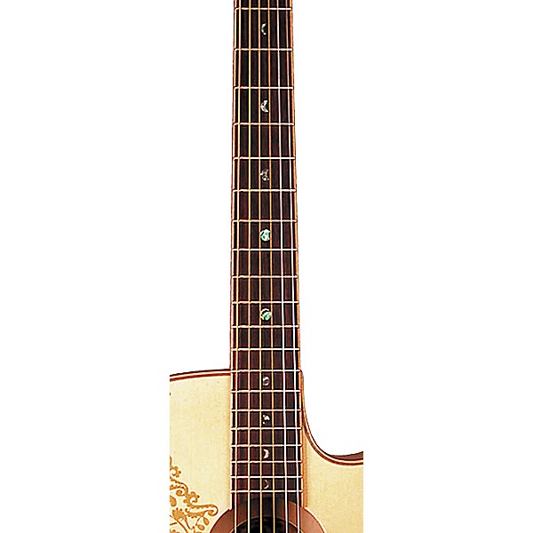 Luna Henna Paradise S Folk Style Cutaway Acoustic-Electric Guitar
