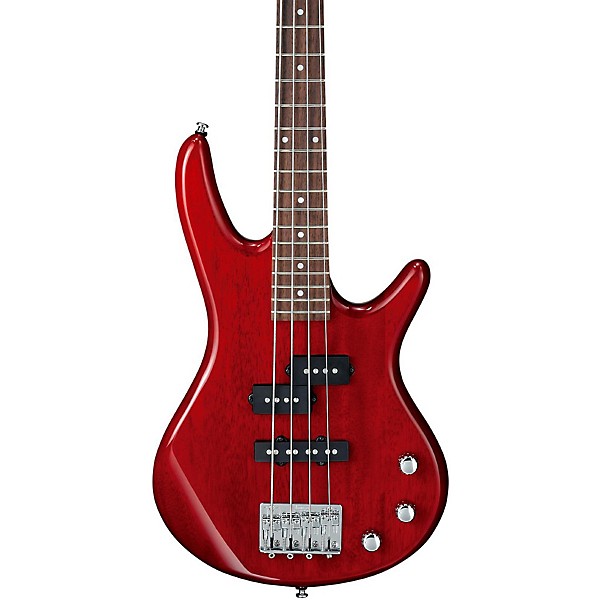 Open Box Ibanez GSRM20 Mikro Short-Scale Bass Guitar Level 1 Transparent Red Rosewood