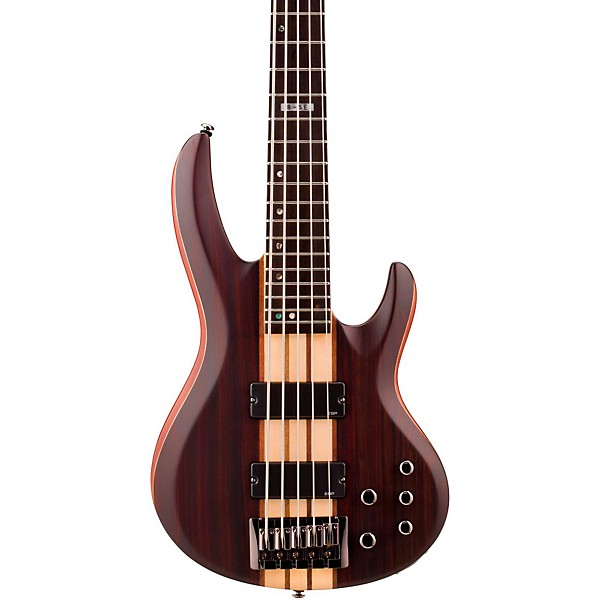 Open Box ESP LTD B-5E 5-String Bass Guitar Level 2 Satin Natural 888366051559