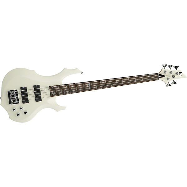 ESP LTD F-105 5-String Bass Guitar Olympic White