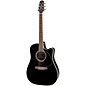 Open Box Takamine EF341SC Legacy Series Acoustic-Electric Guitar Level 2 Black 888365983592