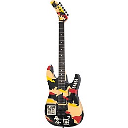 ESP KAMIKAZE (George Lynch) miyavi所有　おまけ ESP Kamikaze II George Lynch Blue Camo (1989) | Ten Guitars