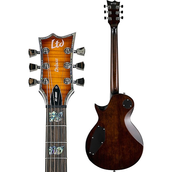 Open Box ESP LTD Deluxe EC-1000 Electric Guitar Level 2 Amber Sunburst 197881034139