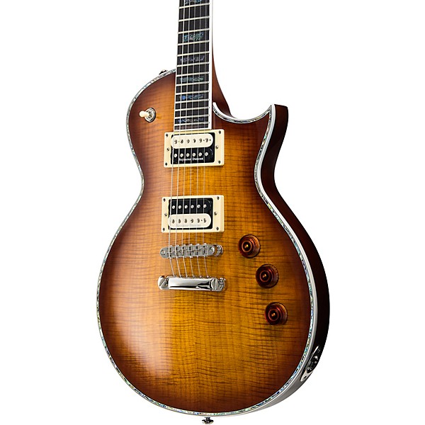 Open Box ESP LTD Deluxe EC-1000 Electric Guitar Level 2 Amber Sunburst 197881034139