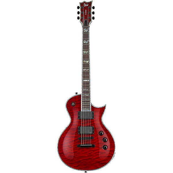 Open Box ESP LTD Deluxe EC-1000 Electric Guitar Level 2 See-Thru Black Cherry 888366060636