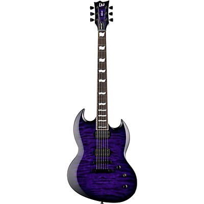 Esp Ltd Deluxe Viper 1000 Electric Guitar See-Thru Purple Sunburst for sale