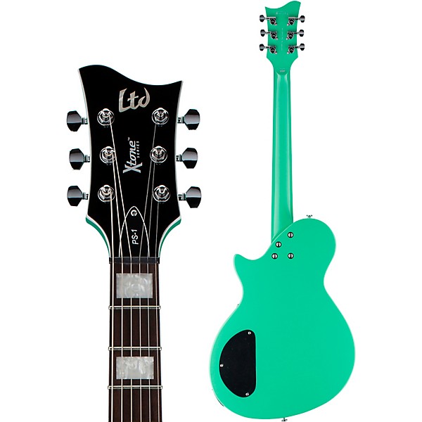 Open Box ESP PS-1 Xtone Paramount Series Semi-Hollow Electric Guitar Level 1 Sea Foam Green Black Pickguard