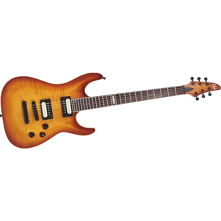 LPFM ピトフーイ　SSP 3枚 ESP H-100FM LTD Electric Guitar with Flamed Maple Top Amber