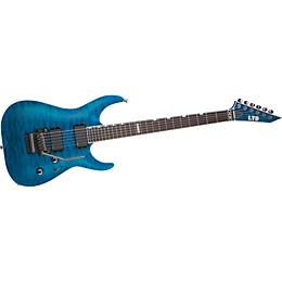 ESP LTD MH-400 Electric Guitar See-Thru Blue Black Hardware