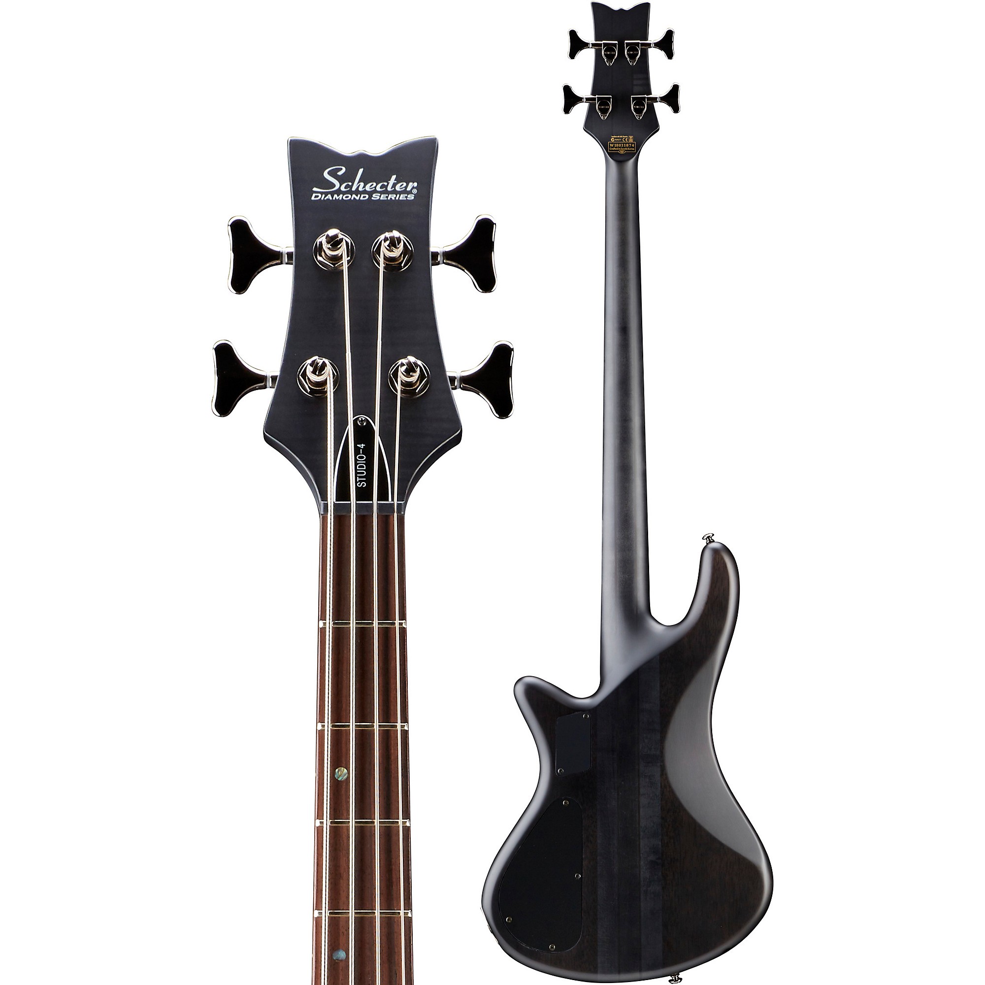 Schecter Guitar Research Stiletto Studio-4 Bass Satin See-Thru 