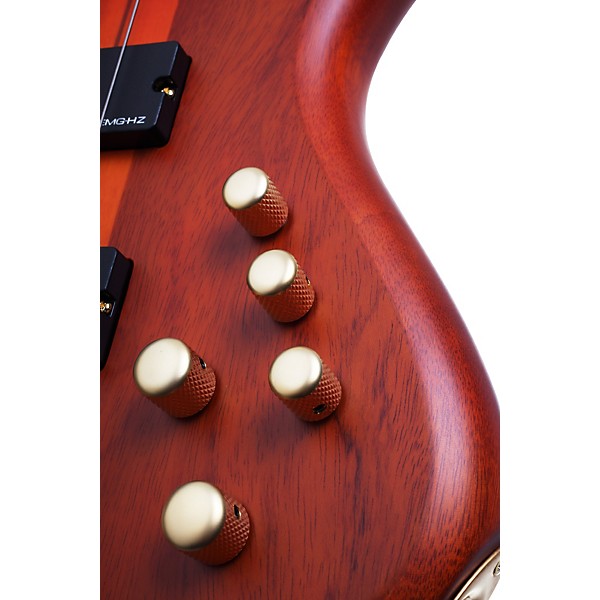 Open Box Schecter Guitar Research Stiletto Studio-4 Bass Level 1 Satin Honey