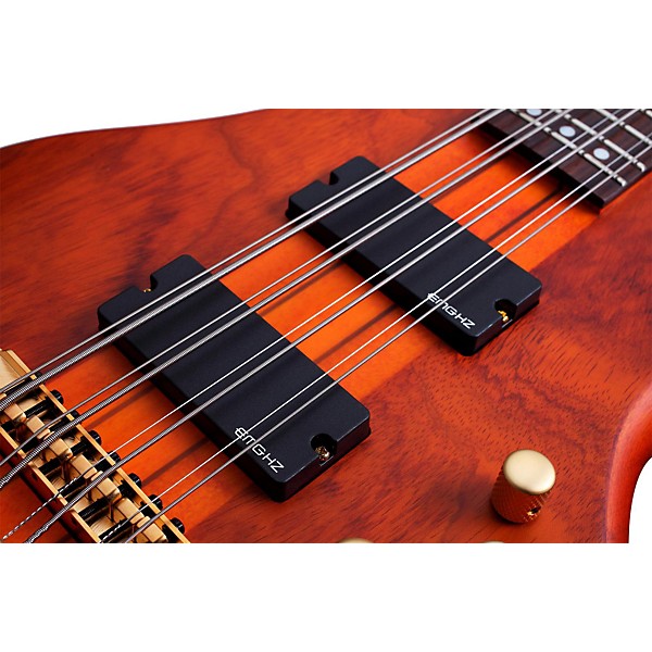 Open Box Schecter Guitar Research Stiletto Studio-8 Bass Level 1 Satin Honey