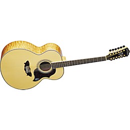 Washburn J28SDL 12-String Cumberland Maple Jumbo Acoustic Guitar Gloss Natural with Case