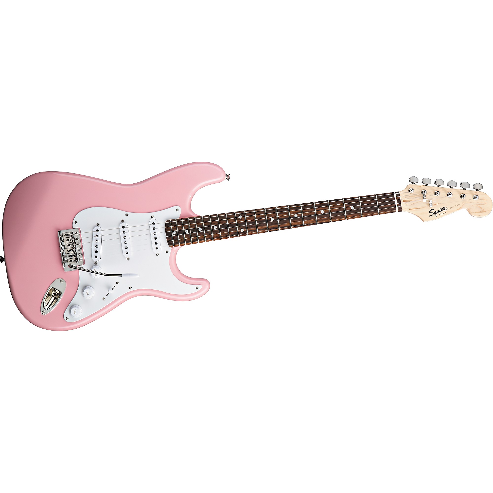 Open Box Squier Bullet Strat with Tremolo Pink 190839044884