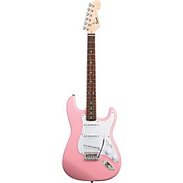 Open Box Squier Bullet Strat with Tremolo Level 2 Pink 190839044884