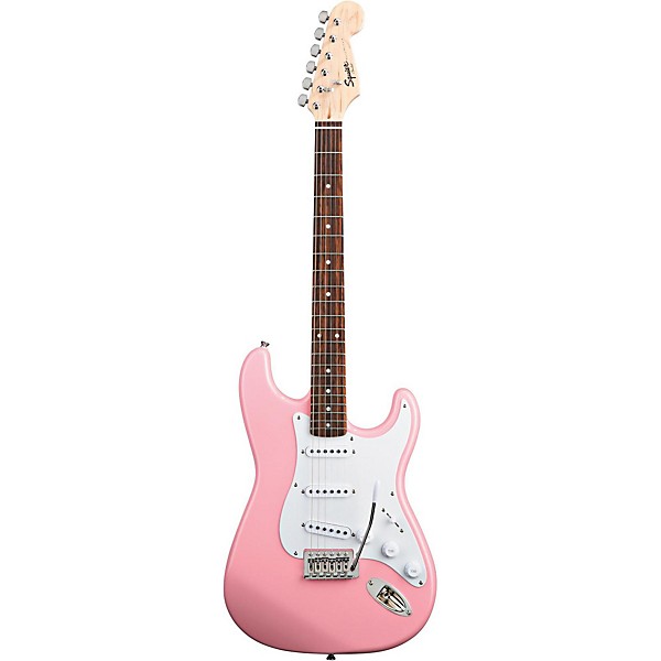 Open Box Squier Bullet Strat with Tremolo Level 2 Pink 190839044884