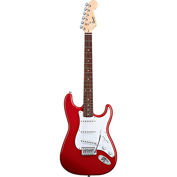 Open Box Squier Bullet Strat with Tremolo Fiesta Red 190839022486