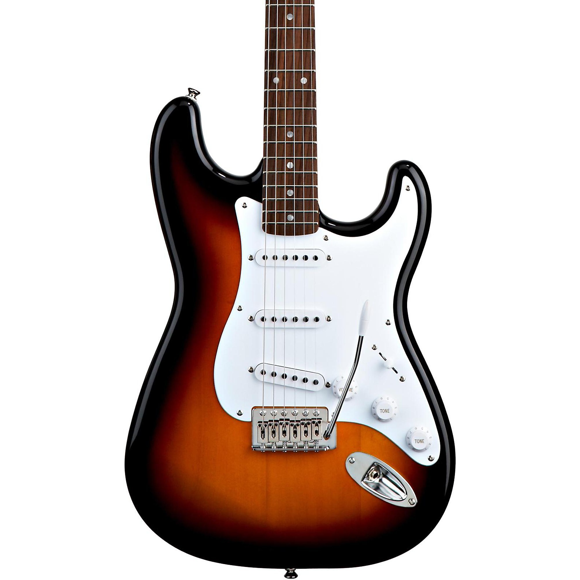 Open Box Squier Bullet Strat with Tremolo Brown Sunburst | Guitar