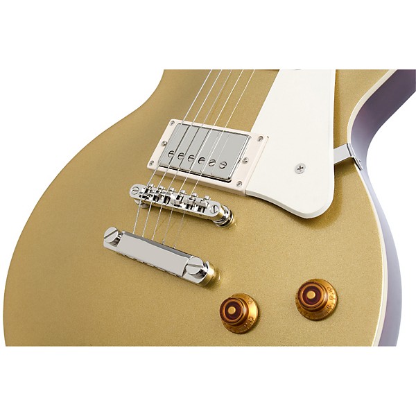 Open Box Epiphone Les Paul Standard Plain Top Electric Guitar Level 2 Gold Top 190839758279
