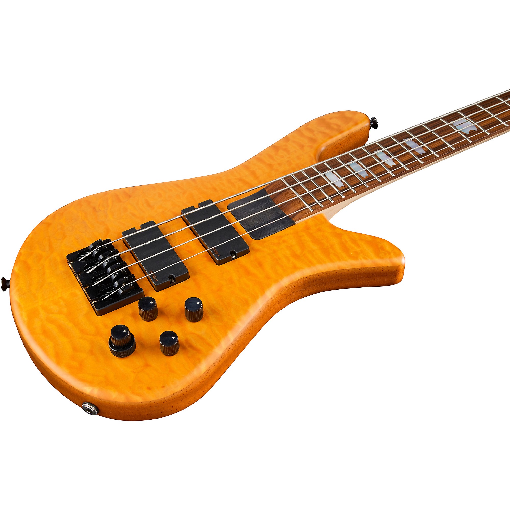 ベース Spector USA NS-4H2 Platinum Spector NS-4H2-FM USA 4-String Bass Guitar Golden