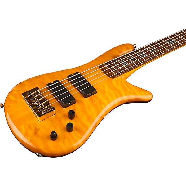 Spector NS-5XL USA 5-String Bass Golden Stain Gold Hardware