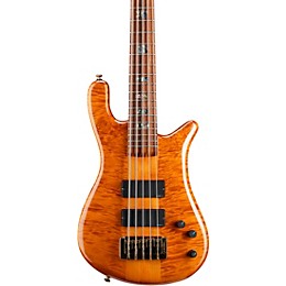 Spector NS-5XL USA 5-String Bass Satin Amber Gold Hardware