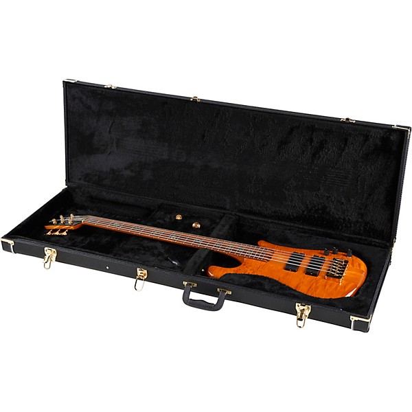 Spector NS-5XL USA 5-String Bass Satin Amber Gold Hardware