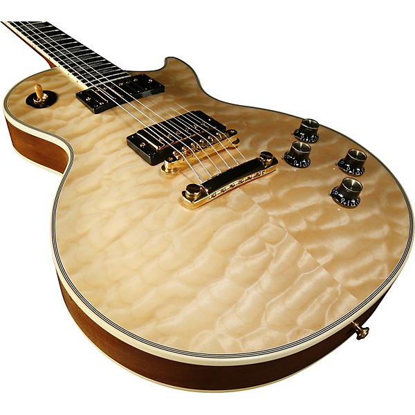 Gibson Custom 1968 Les Paul Custom 5A Quilt Top Electric Guitar Antique Natural