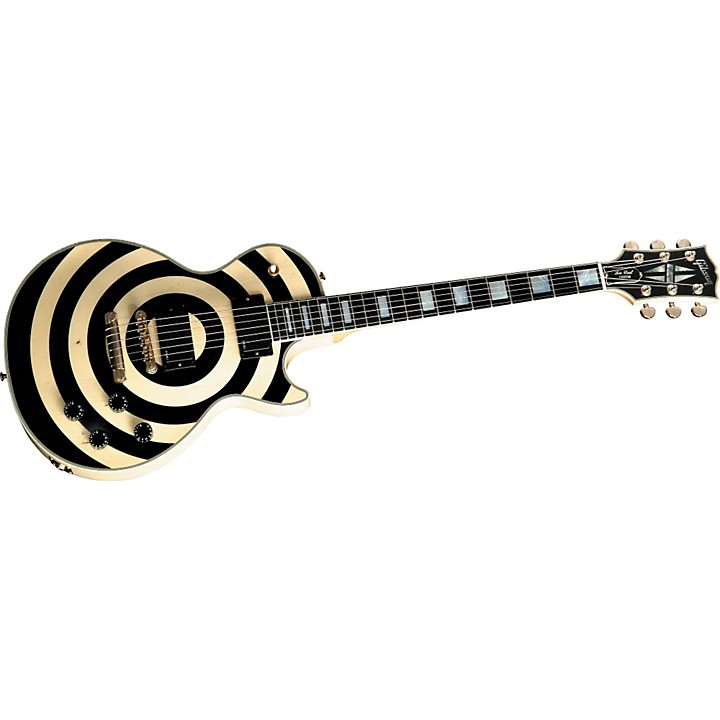 Platinum Gibson Custom Limited Run Zakk Wylde Bullseye Aged Les