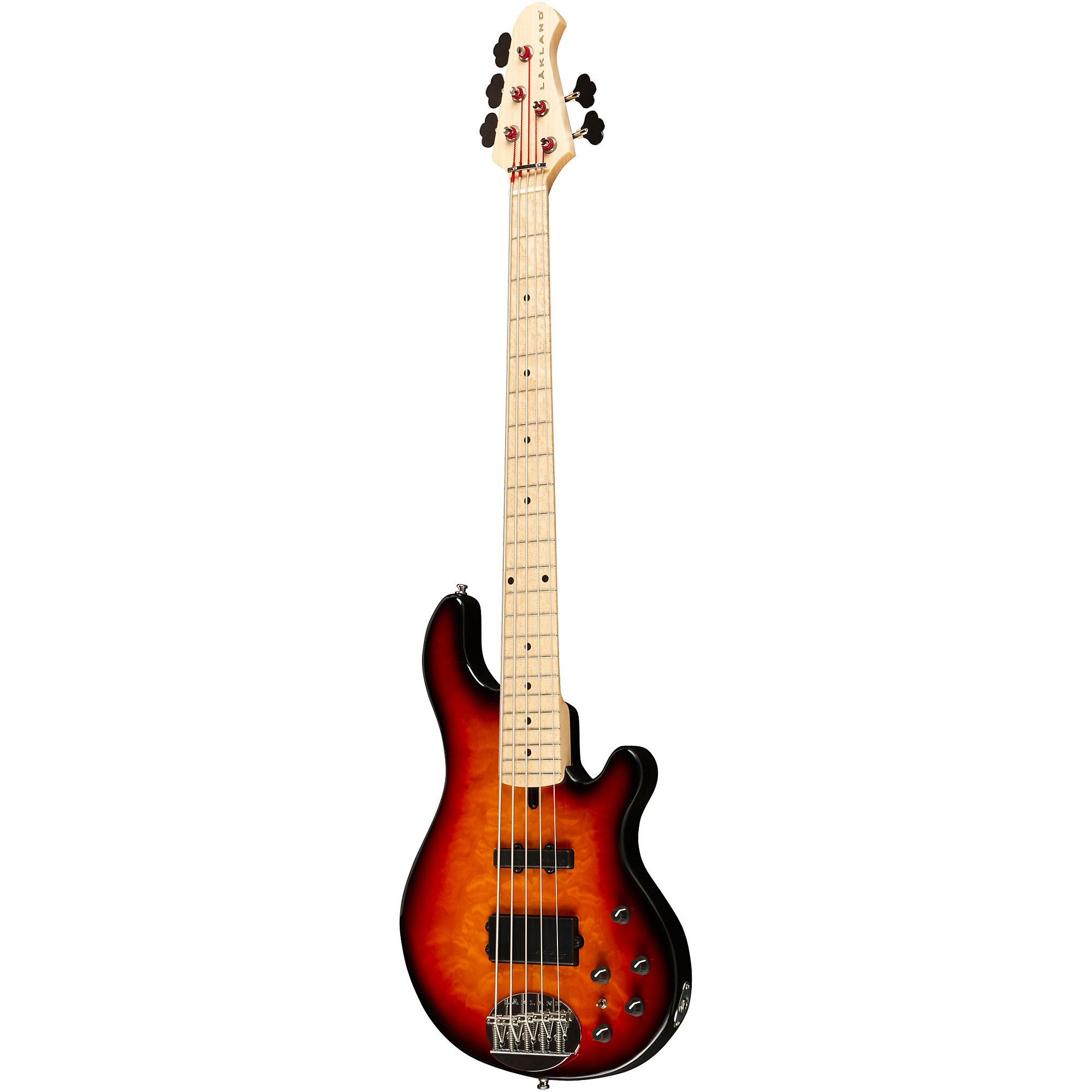 Platinum Lakland Deluxe 55-94 5-String Bass 3-Color Sunburst Maple