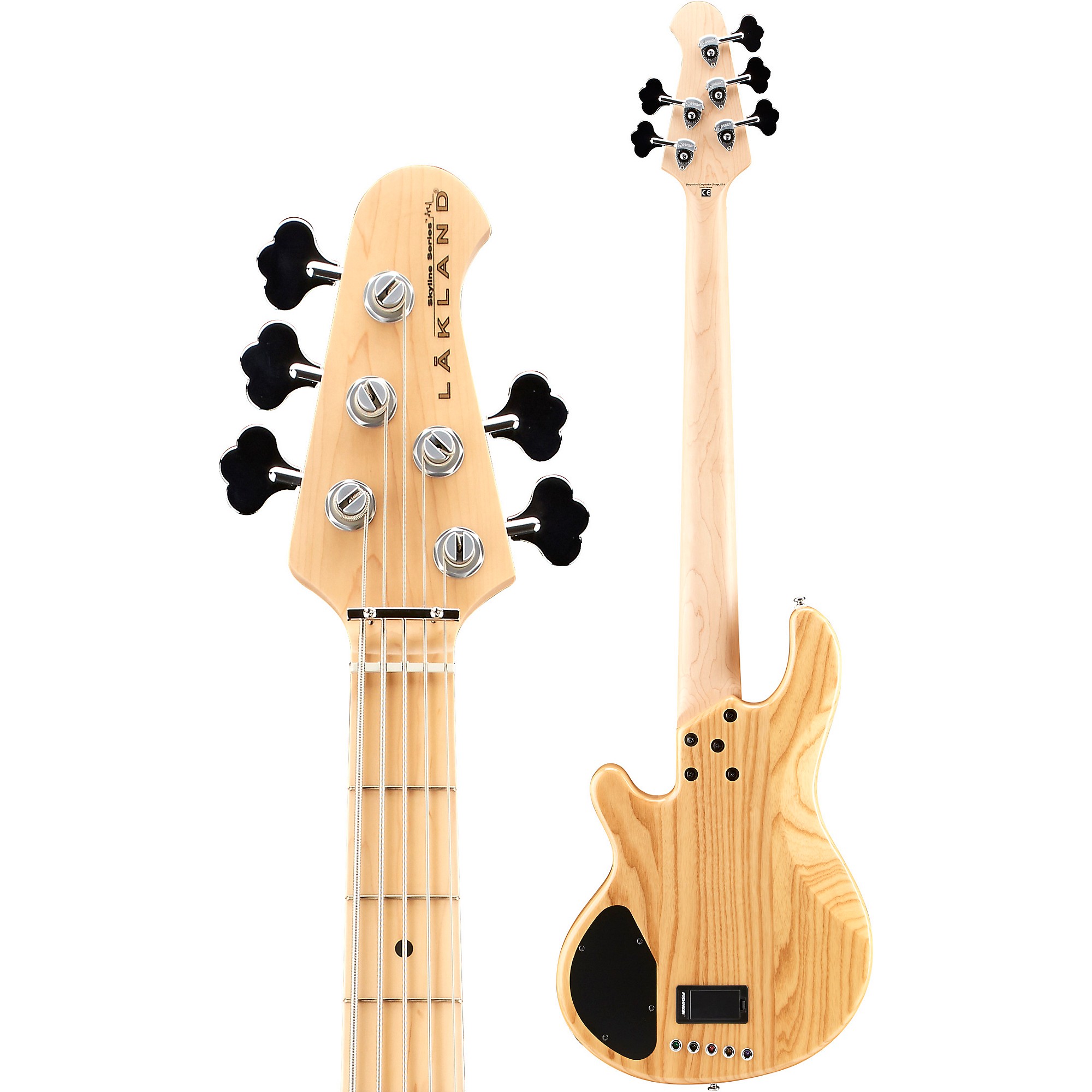ベース Lakland Skyline Japan Series 5-String Lakland Skyline 55-OS Offset 5-string Bass Guitar - Trans