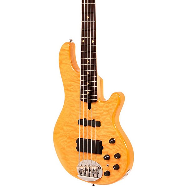 Lakland Skyline Deluxe 55-02 5-String Bass Natural Rosewood Fretboard