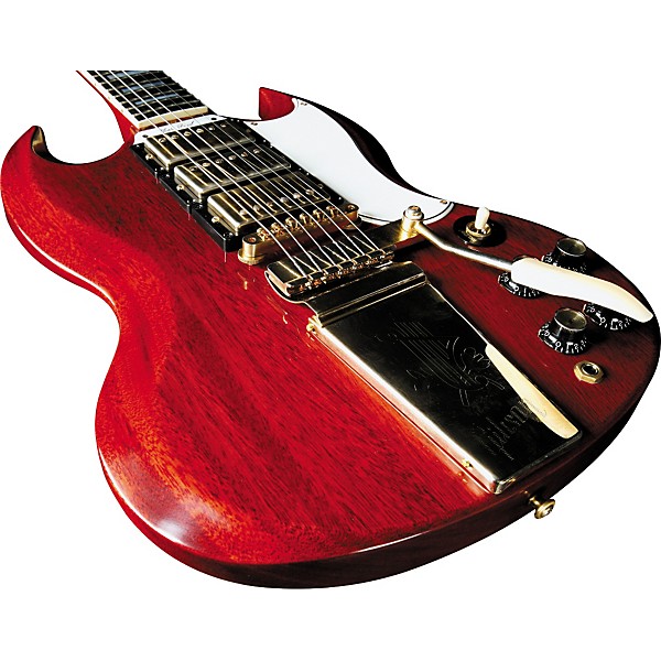 Gibson Custom VOS SG Custom Electric Guitar with Maestro Tremolo Faded Cherry