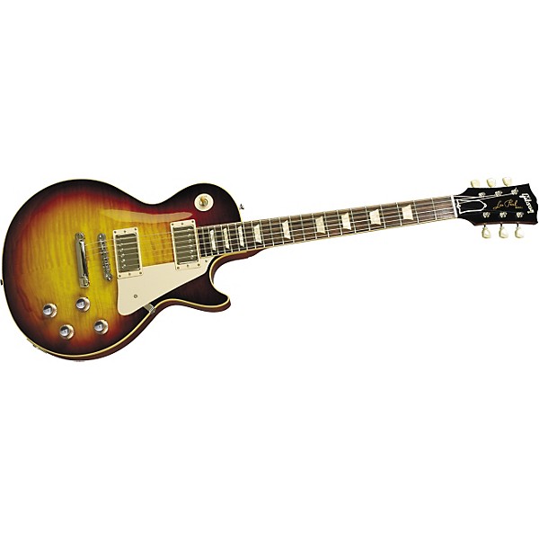 Platinum Gibson Custom 1960 Les Paul Reissue Electric Guitar Faded Tobacco 