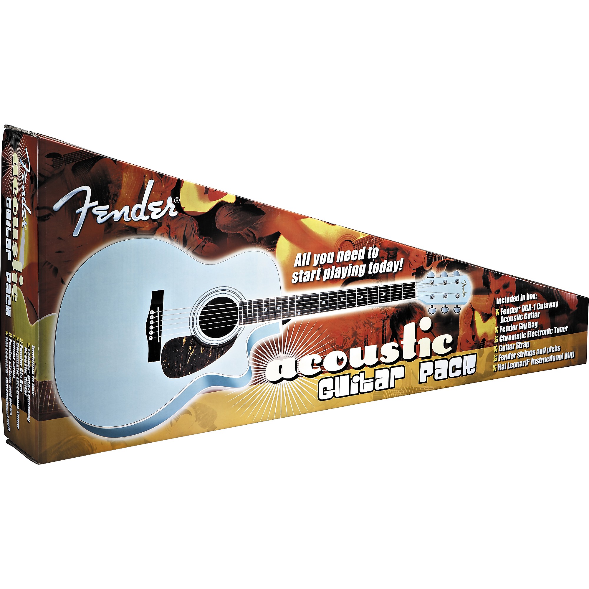 Fender DGA-1 Acoustic Guitar Pak Daphne Blue | Guitar Center