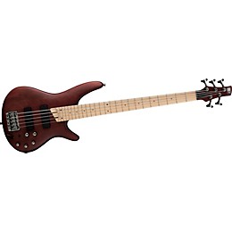 Ibanez SR505 5-String Electric Bass Guitar Brown Mahogany Maple