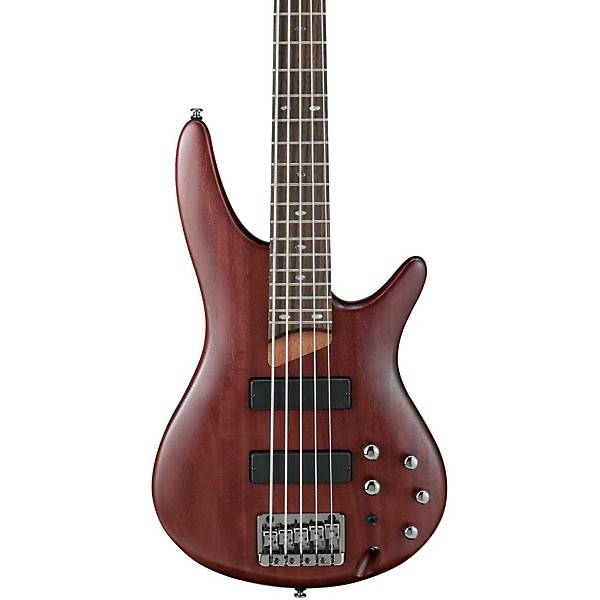 Open Box Ibanez SR505 5-String Electric Bass Guitar Level 1 Brown Mahogany Rosewood Fretboard