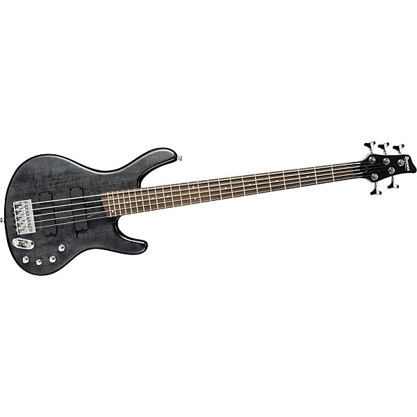 Ibanez EDB405 5-String Electric Bass Guitar Transparent Black