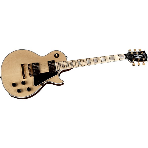 Gibson Custom Les Paul Custom Natural Finish Electric Guitar with Maple Fretboard Natural