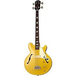 Open Box Epiphone Jack Casady Signature Bass Guitar Level 2 Metallic Gold 190839595232